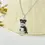 Miniatura: Collar de moda perrito Schnauzer cristales zirconia cúbica