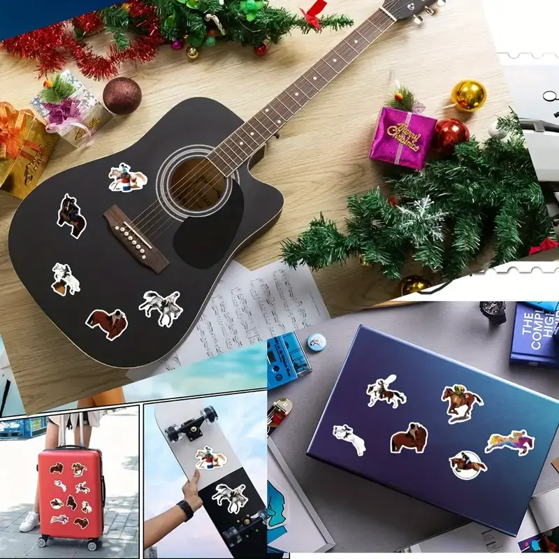 Miniatura: Rollo de 500 calcomanías de equitación