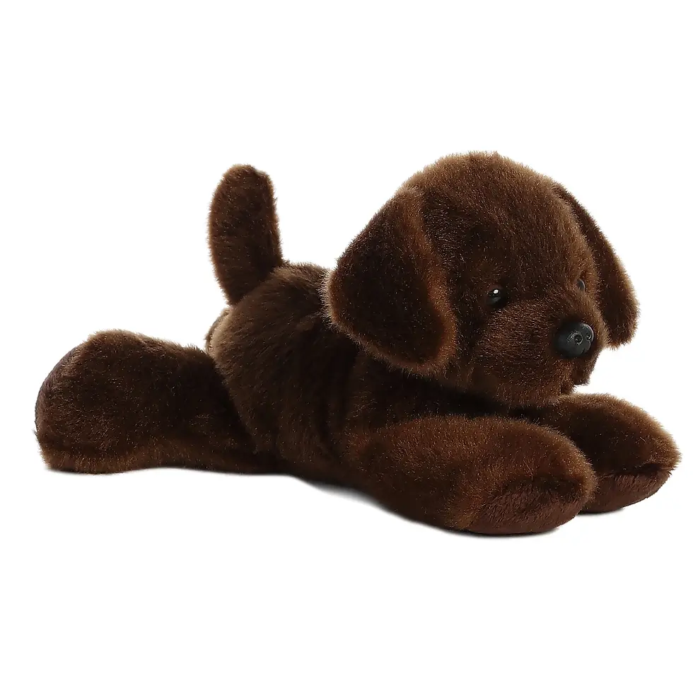Perrito de peluche Labrador chocolate 22 cm