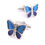 Miniatura: Mancuernillas gemelos mariposa royal blue