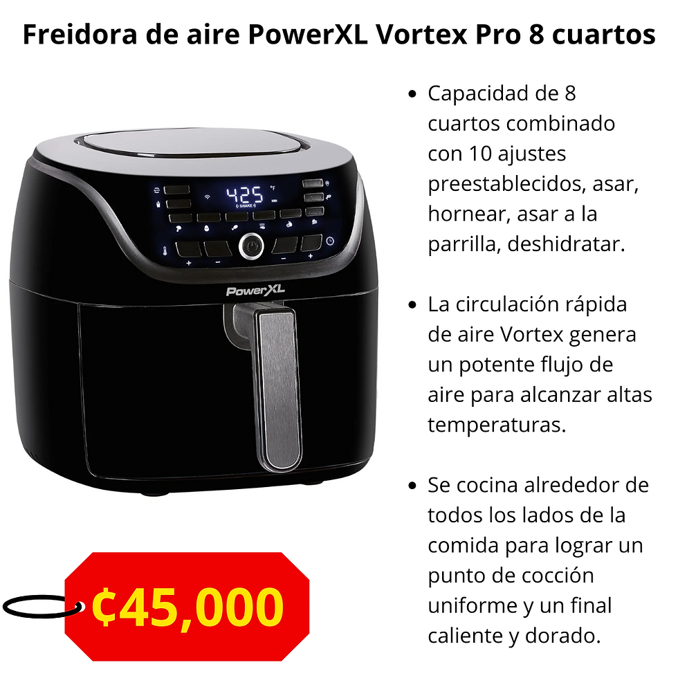 Freidora de aire PowerXL vortex pro 7.5 litros