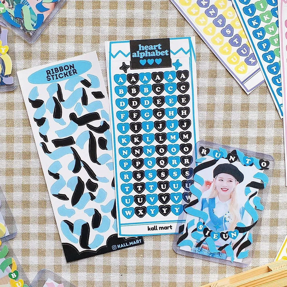 Thumbnail: Dual ribbon [Picnic day] & alphabet deco stickers