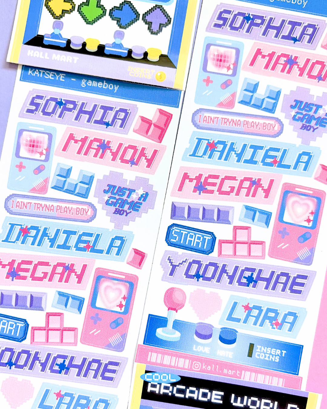 KATSEYE Game boy theme stickers & deco stickers