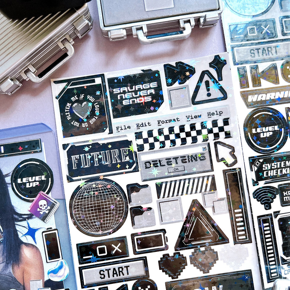 Thumbnail: Cyberpunk (black ver.) deco stickers