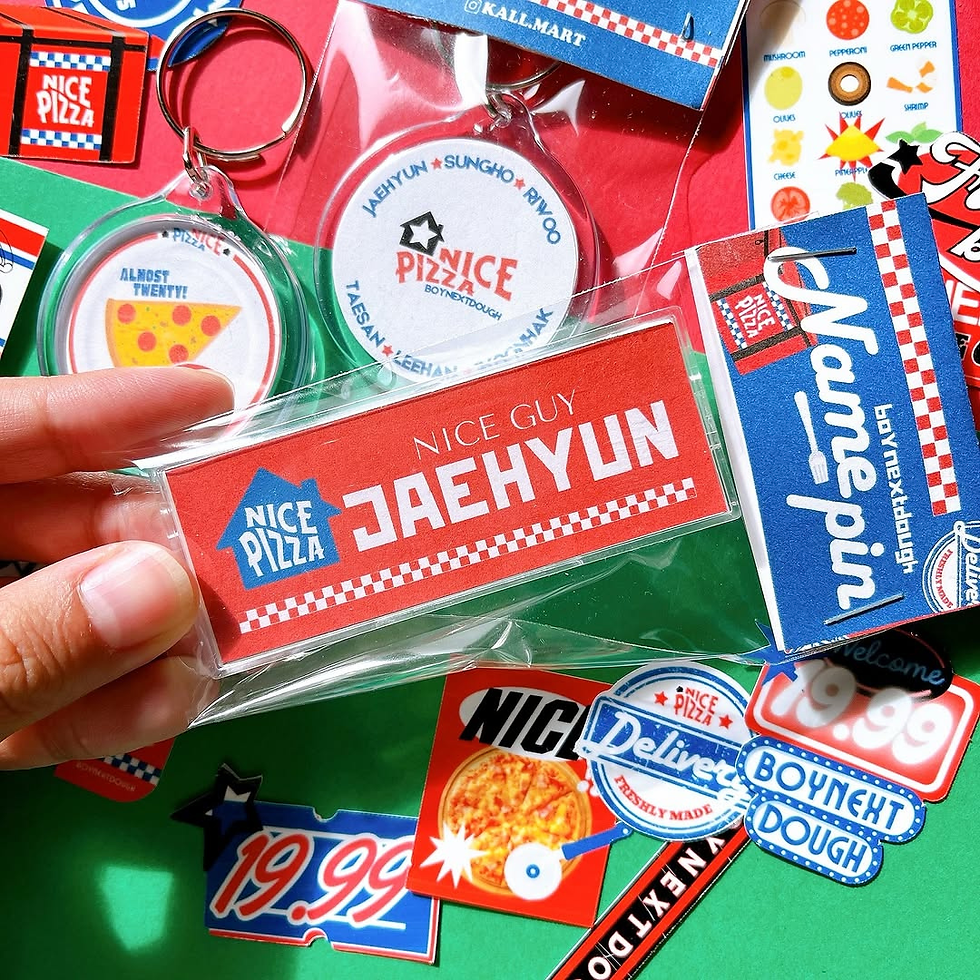 Thumbnail: BOYNEXTDOOR Nice guy theme pack stickers / keyring / name pins
