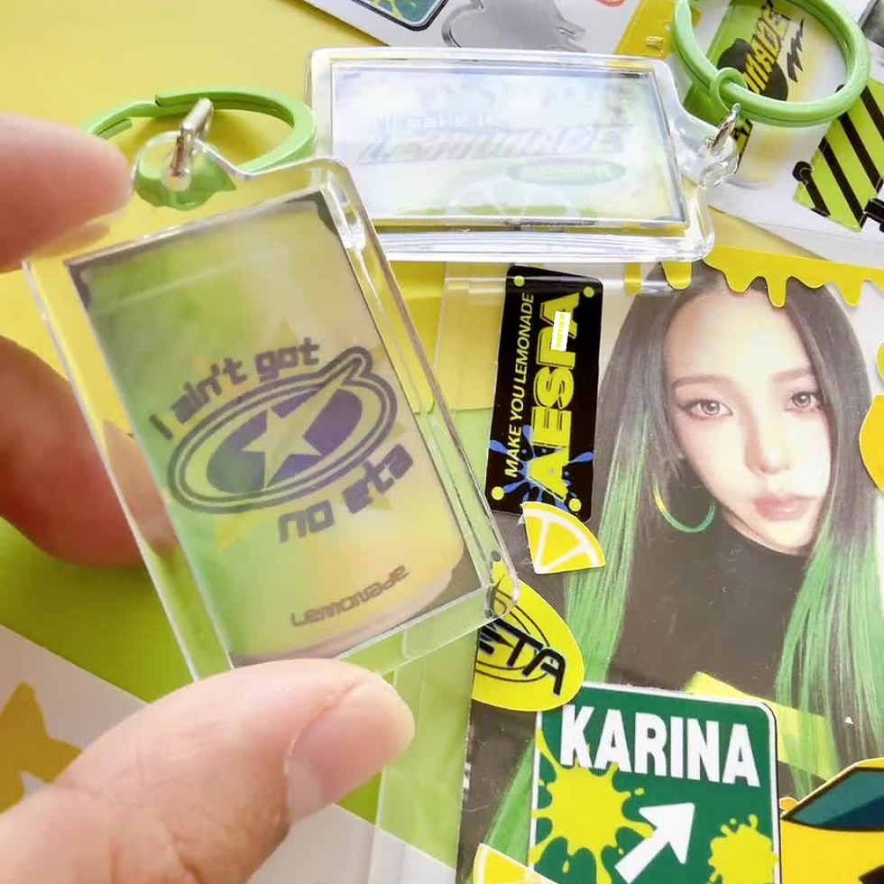 Thumbnail: AESPA Lemonade theme stickers & keyring