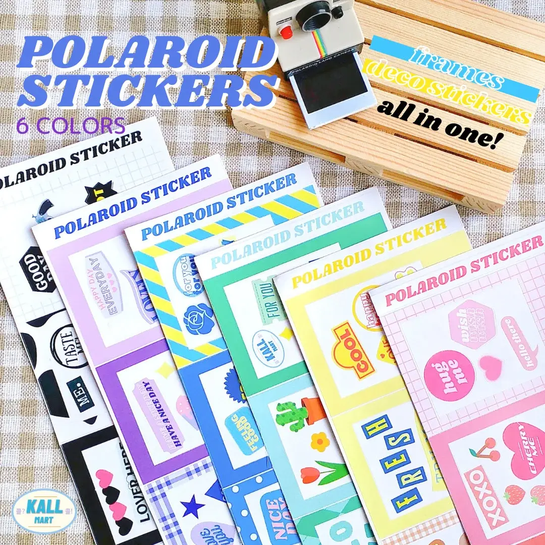 Polaroid frame deco stickers