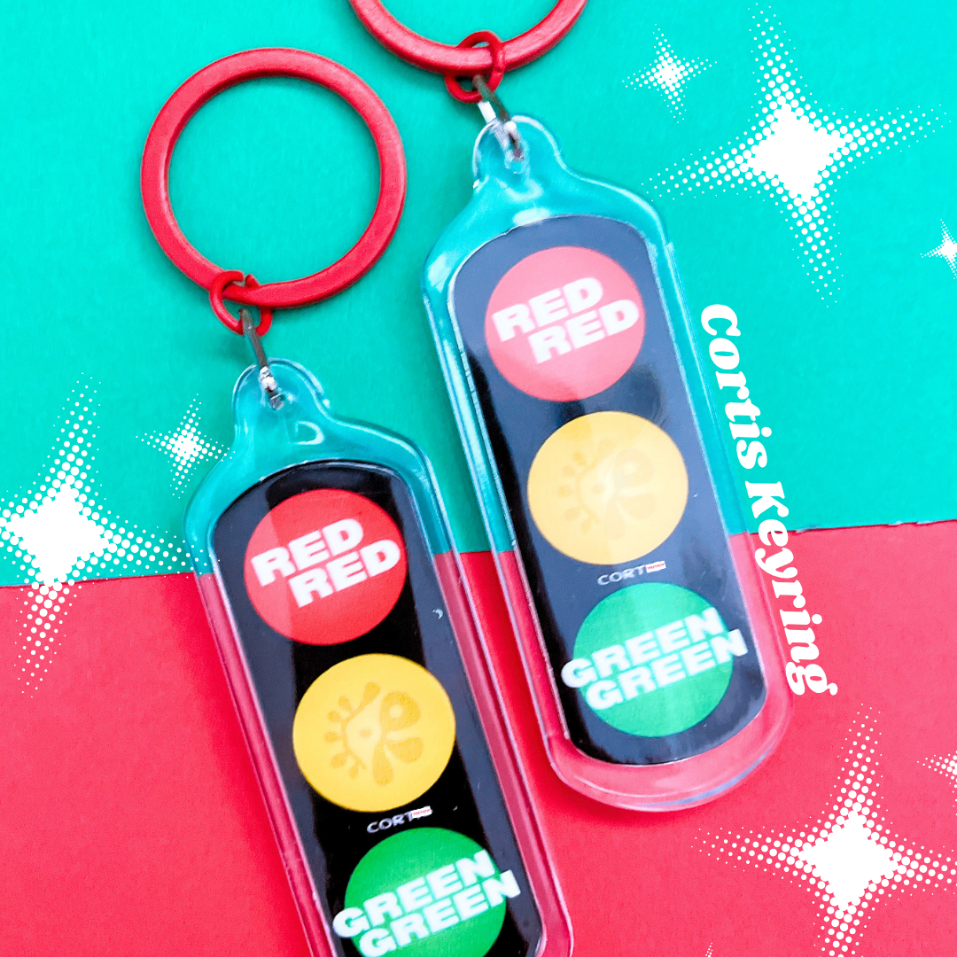 CORTIS Red Red Keyring
