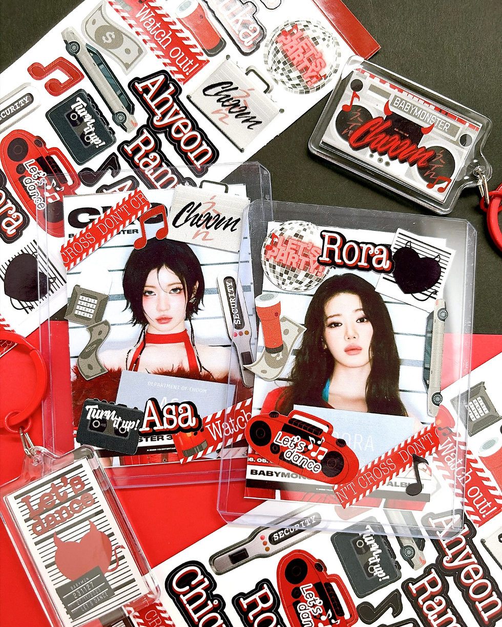Thumbnail: BABYMONSTER Choom theme stickers &amp; keyring