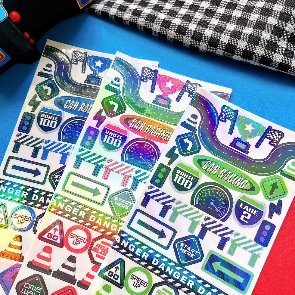 Thumbnail: Racing deco stickers