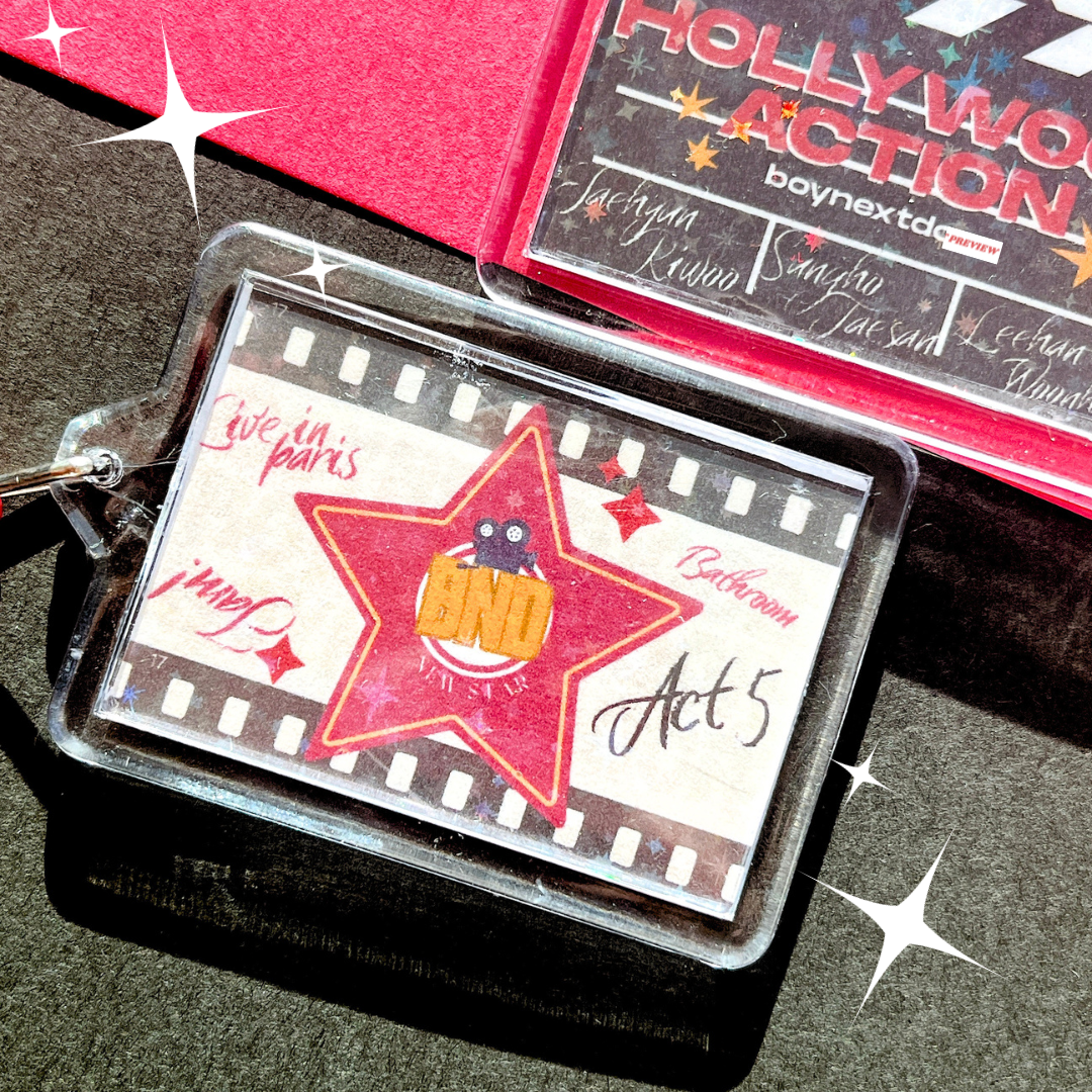 BOYNEXTDOOR Hollywood Action keyring