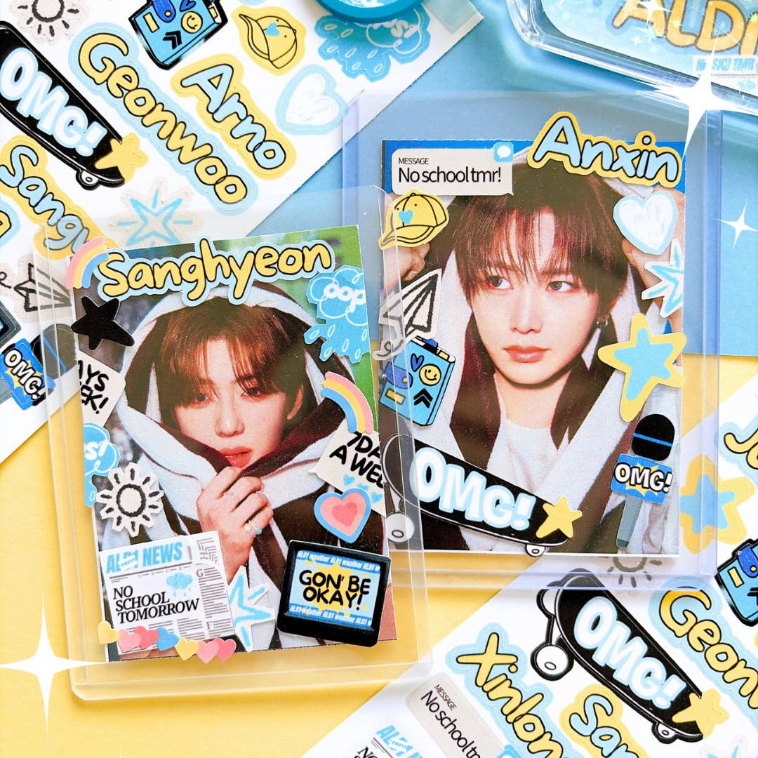 ALPHA DRIVE ONE OMG! theme stickers & keyring