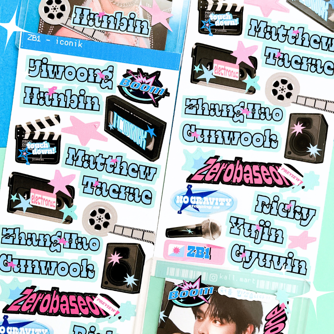 ZEROBASEONE Iconik theme stickers