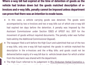 No penalty on the expiry of e-way bill if the department cannot prove an intention to evade taxes