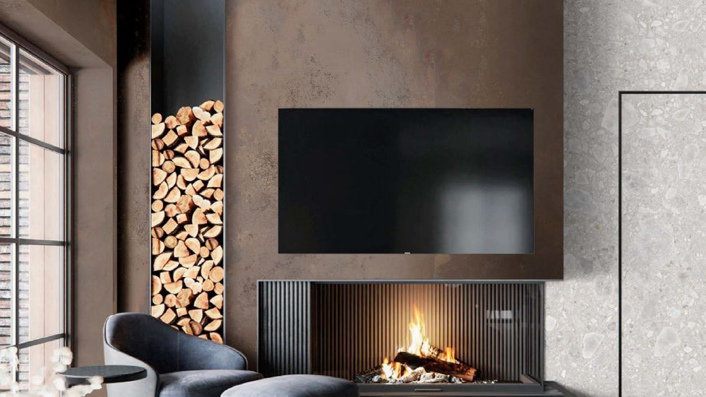 Piedra sinterizada Rust corten Techlam