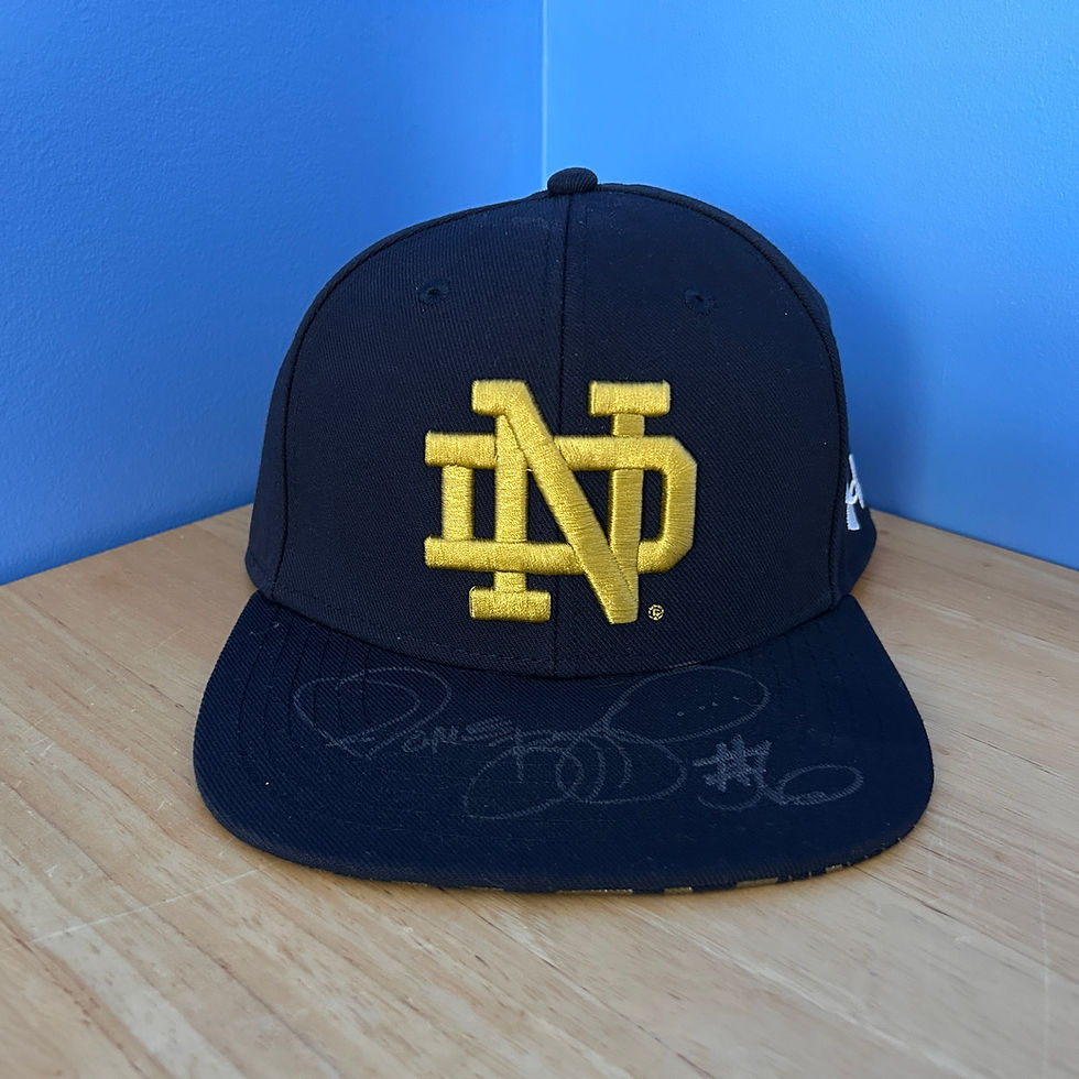 Thumbnail: Jerome Bettis #6 Signed Notre Dame Under Armor Hat