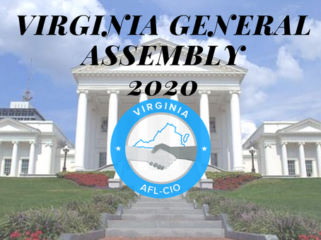 VIRGINIA AFL-CIO LAUNCHES NEW WEBSITE TO START THE 2020 GENERAL ASSEMBLY SESSION.