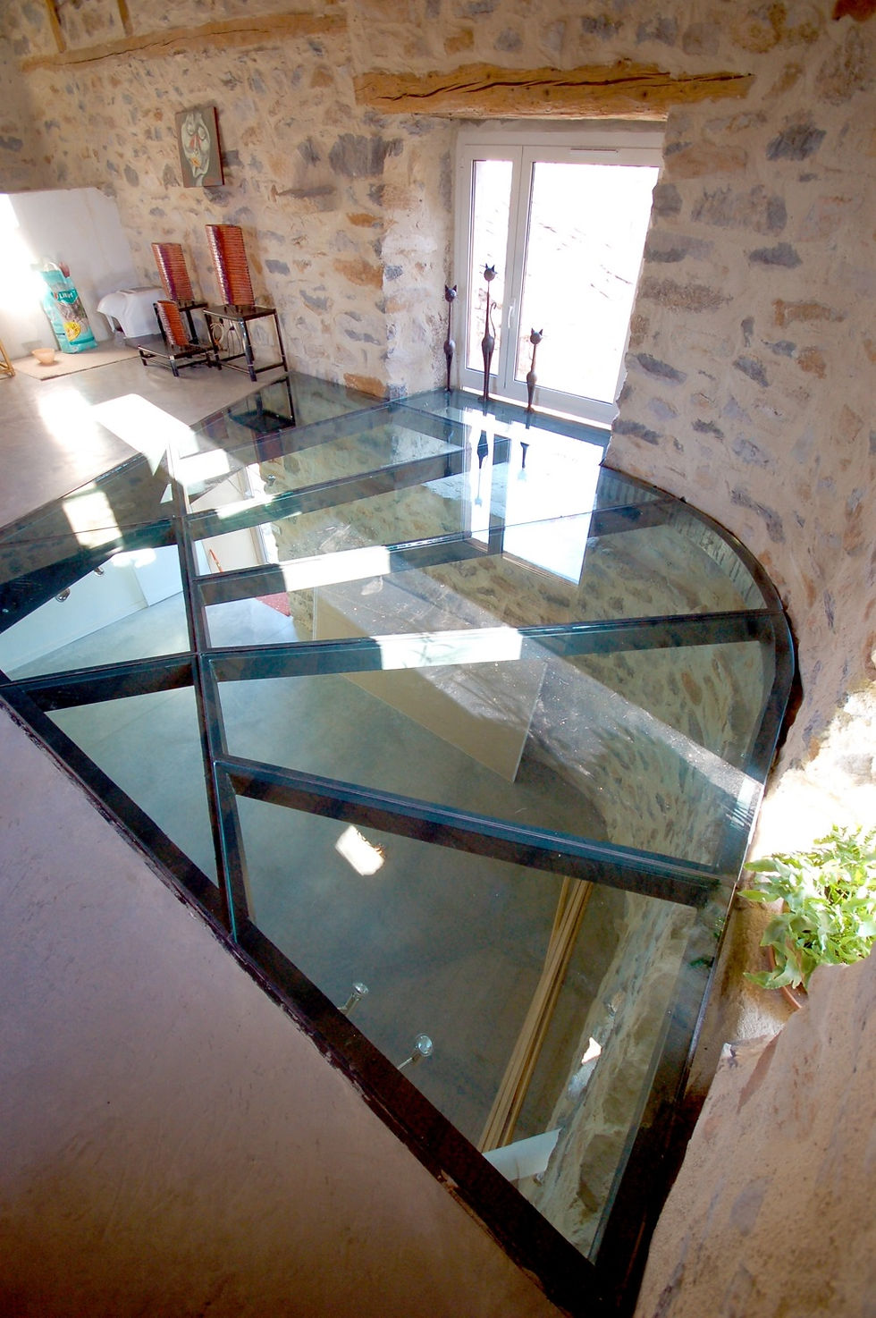 plancher en verre