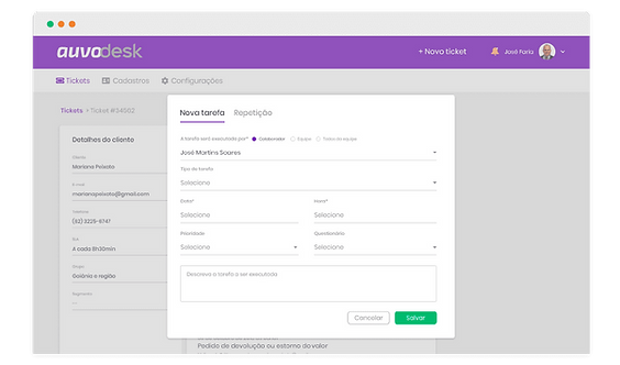 AuvoDesk - Gestão integrada de equipes i