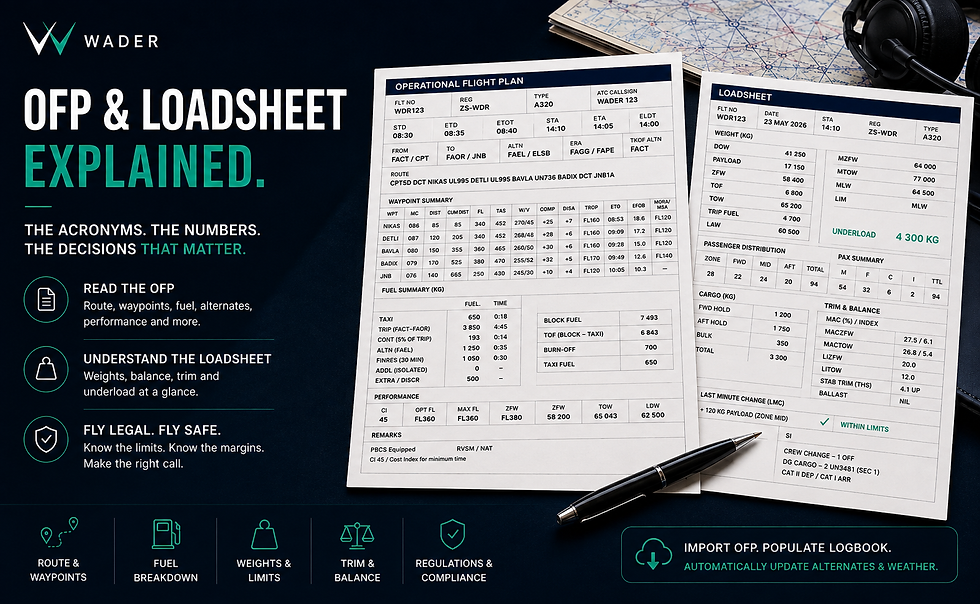 Decoding the OFP and Loadsheet: A Pilot's Field Guide
