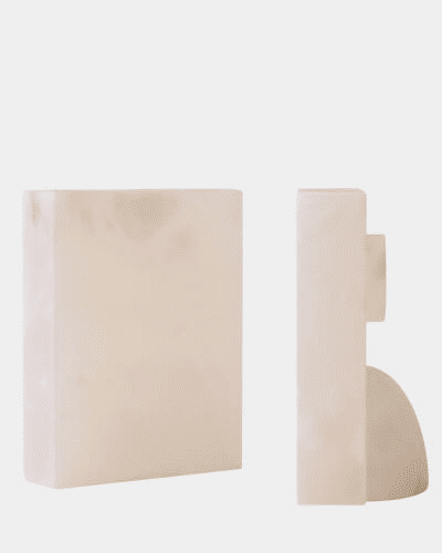 Thumbnail: Global Views Barakoa Alabaster Bookends Set for Elegant Home Decor