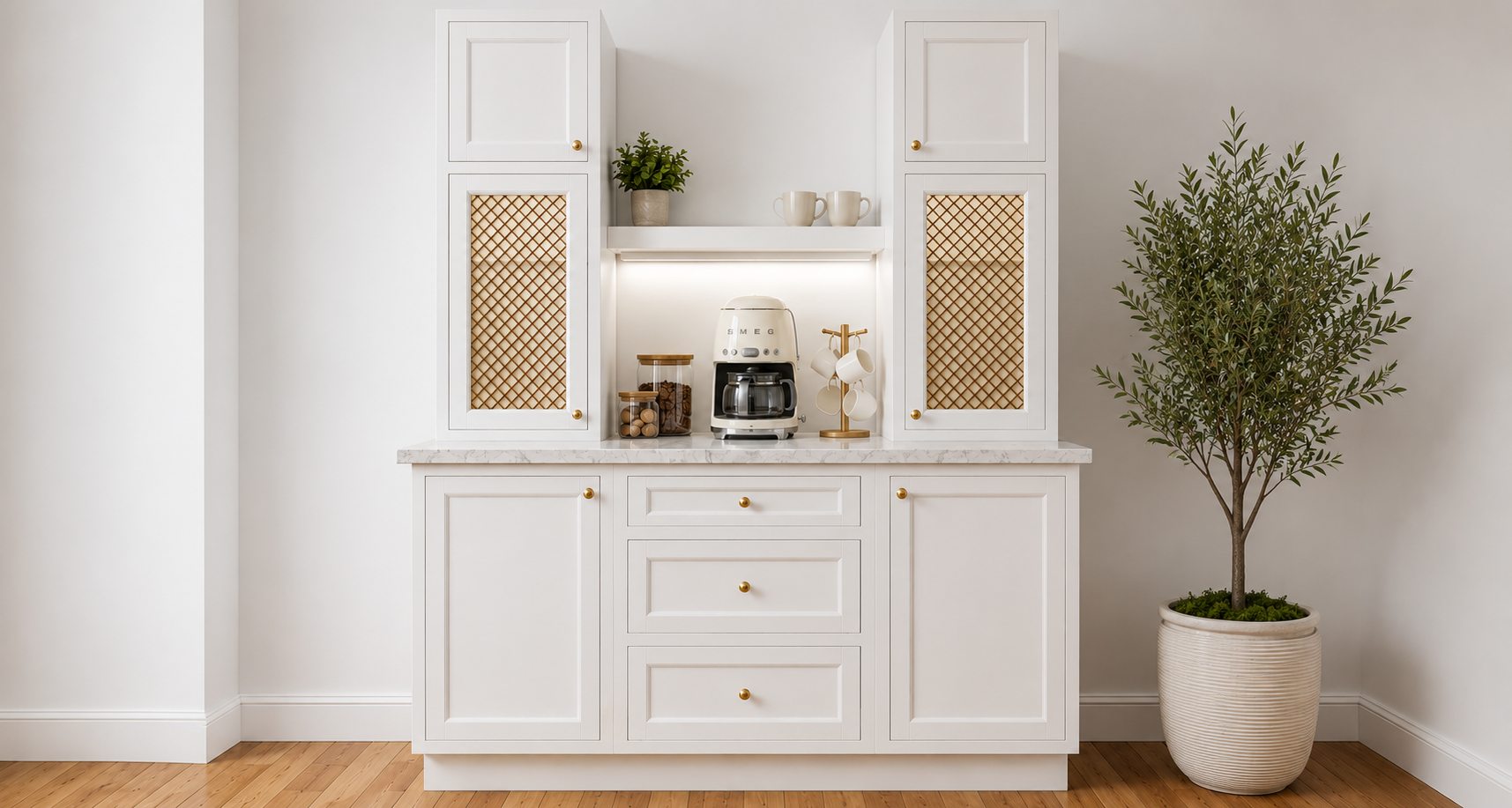 Coffee bar wine bar solid Birch