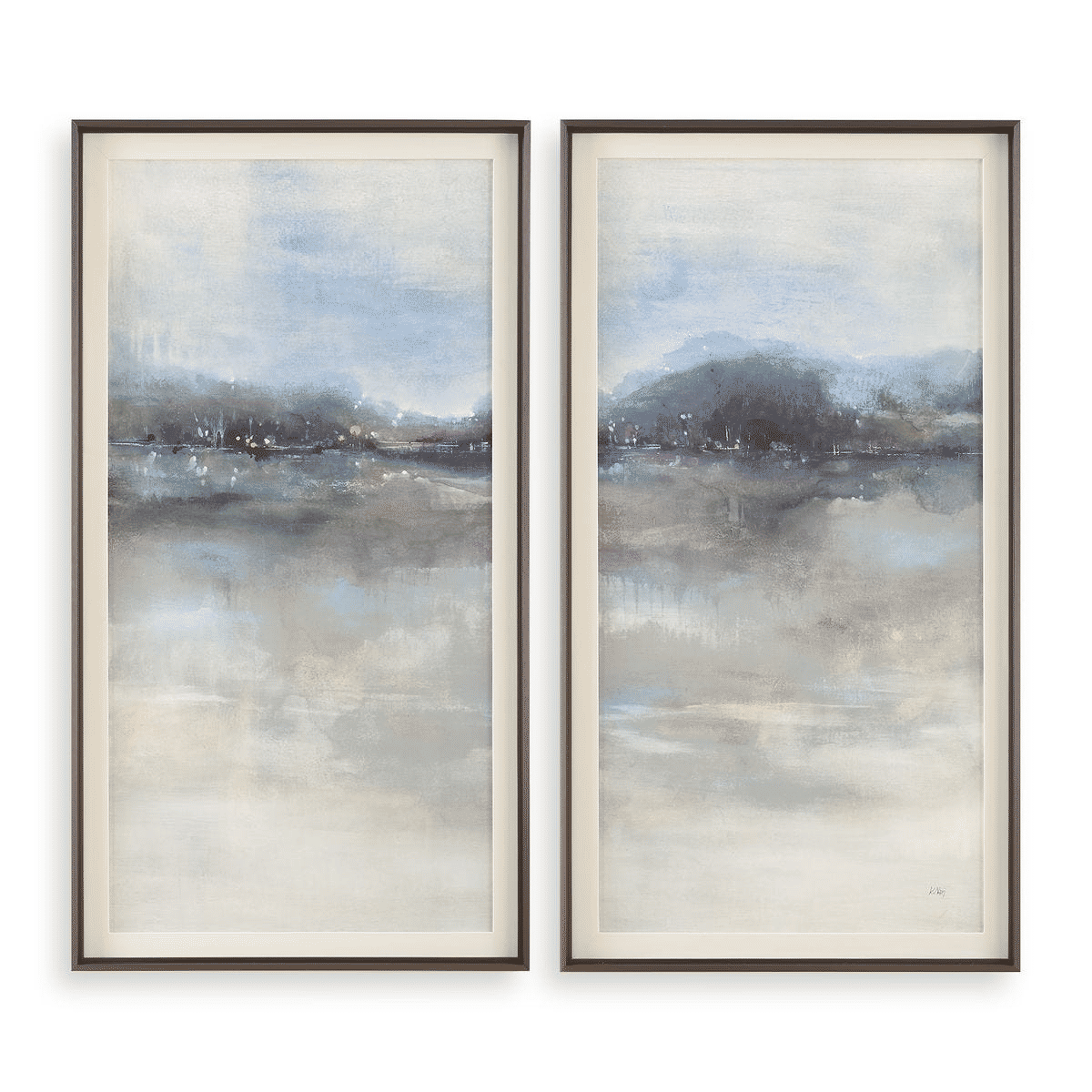 Thinking Of You Framed Prints S/2 Set Moody Abstract Artwork