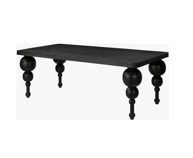 Black Mango Dining Table 30H x 80W x 40D