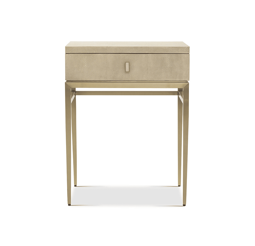 Thumbnail: Solange Side Table Faux Shagreen