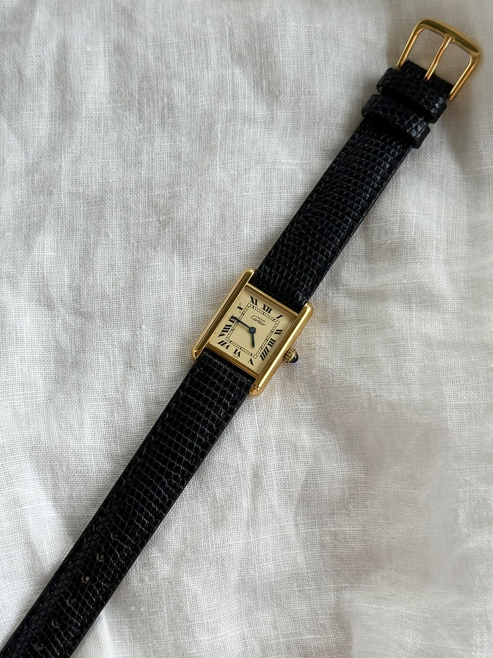 Thumbnail: Vintage Must de Cartier Tank Watch - Boxed