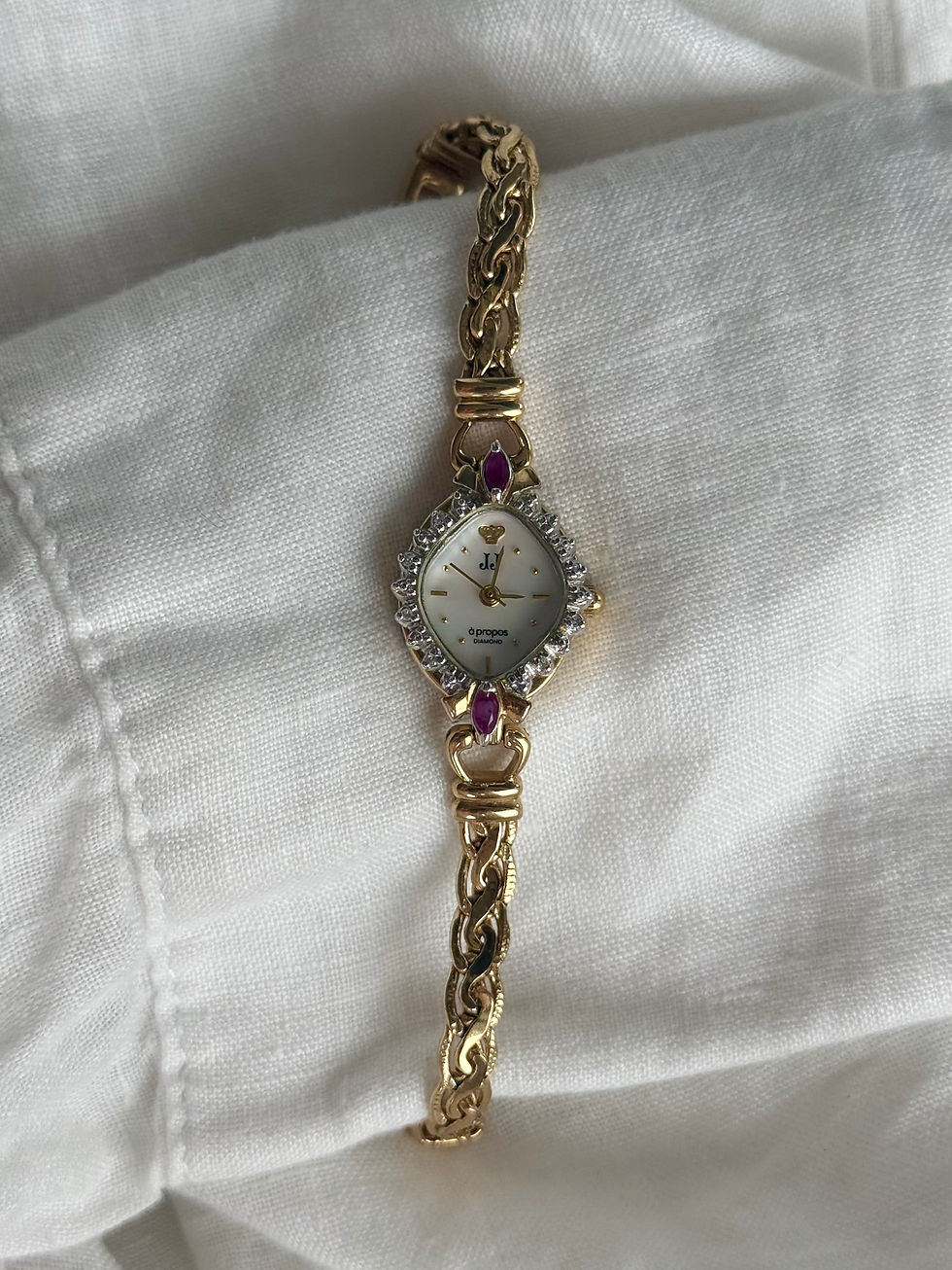 Thumbnail: Jules Jurgensen Vintage Watch - Real Diamond 