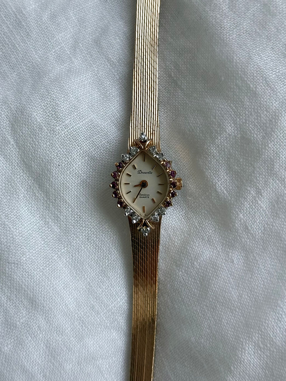Thumbnail: Vintage Deauville Cocktail Watch - Stone Set