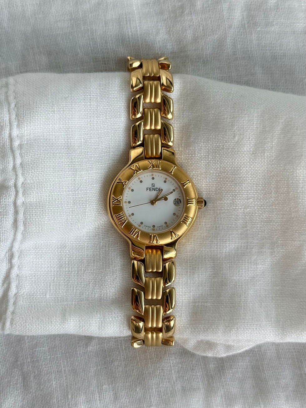 Thumbnail: Vintage Gold Fendi Watch 