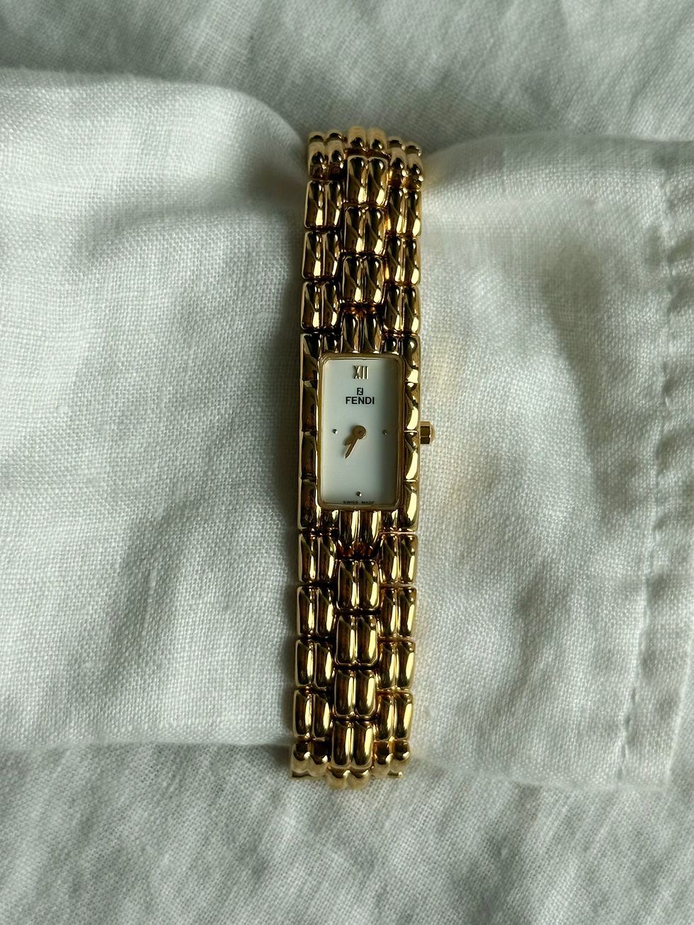 Thumbnail: Vintage Gold Fendi Watch - Boxed 
