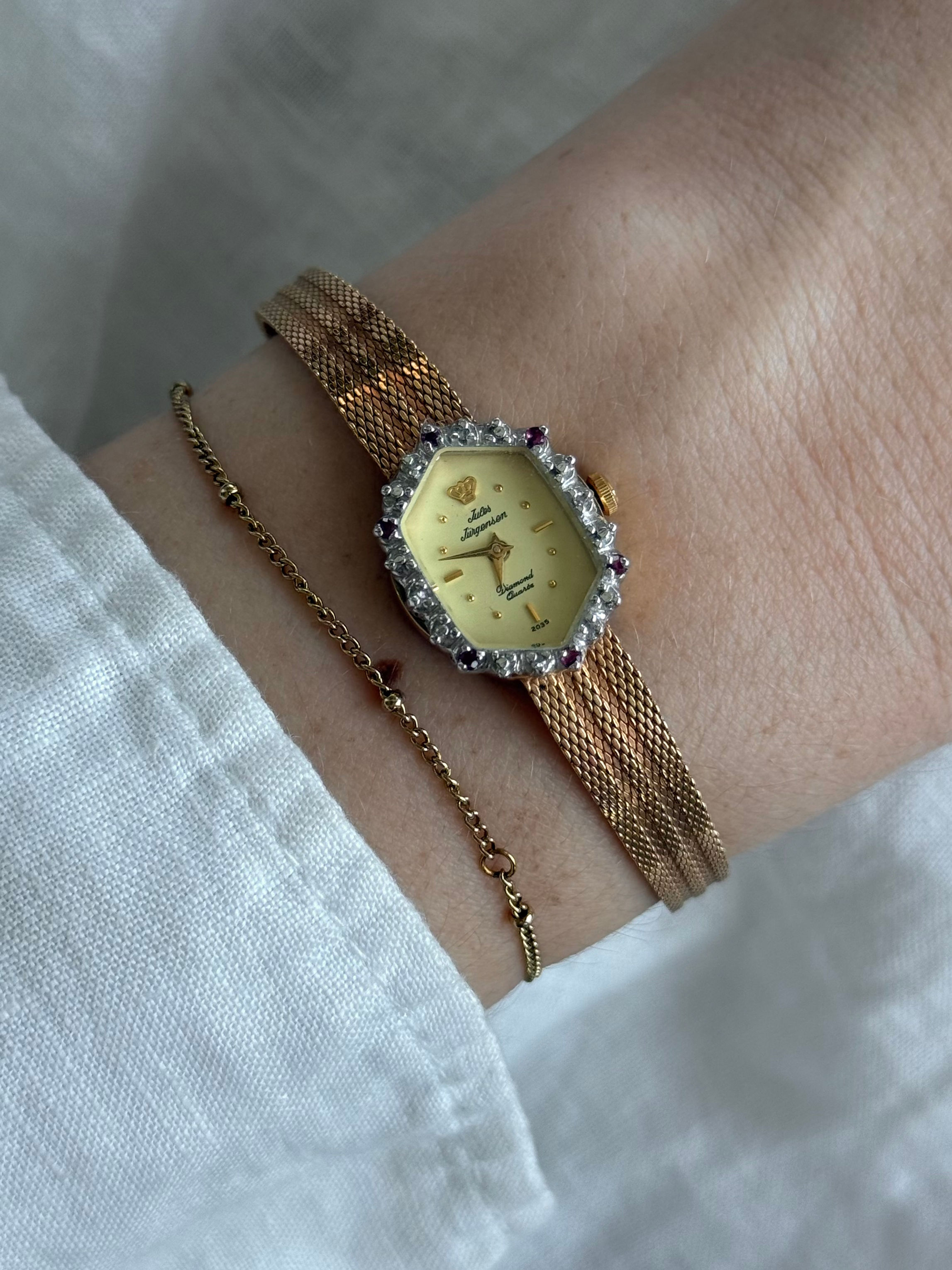 Jules Jurgensen Vintage Watch - Diamond Set