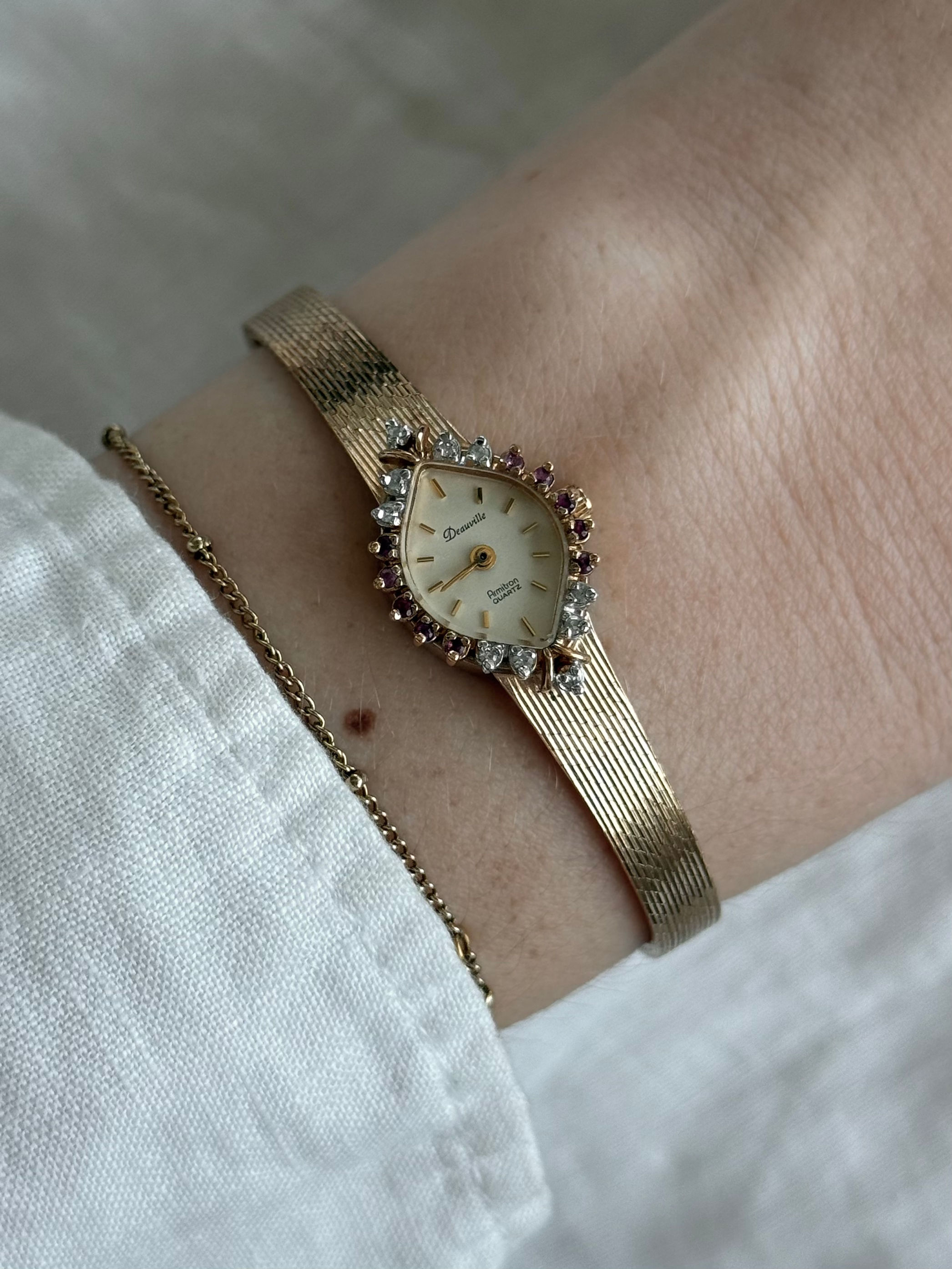 Vintage Deauville Cocktail Watch - Stone Set