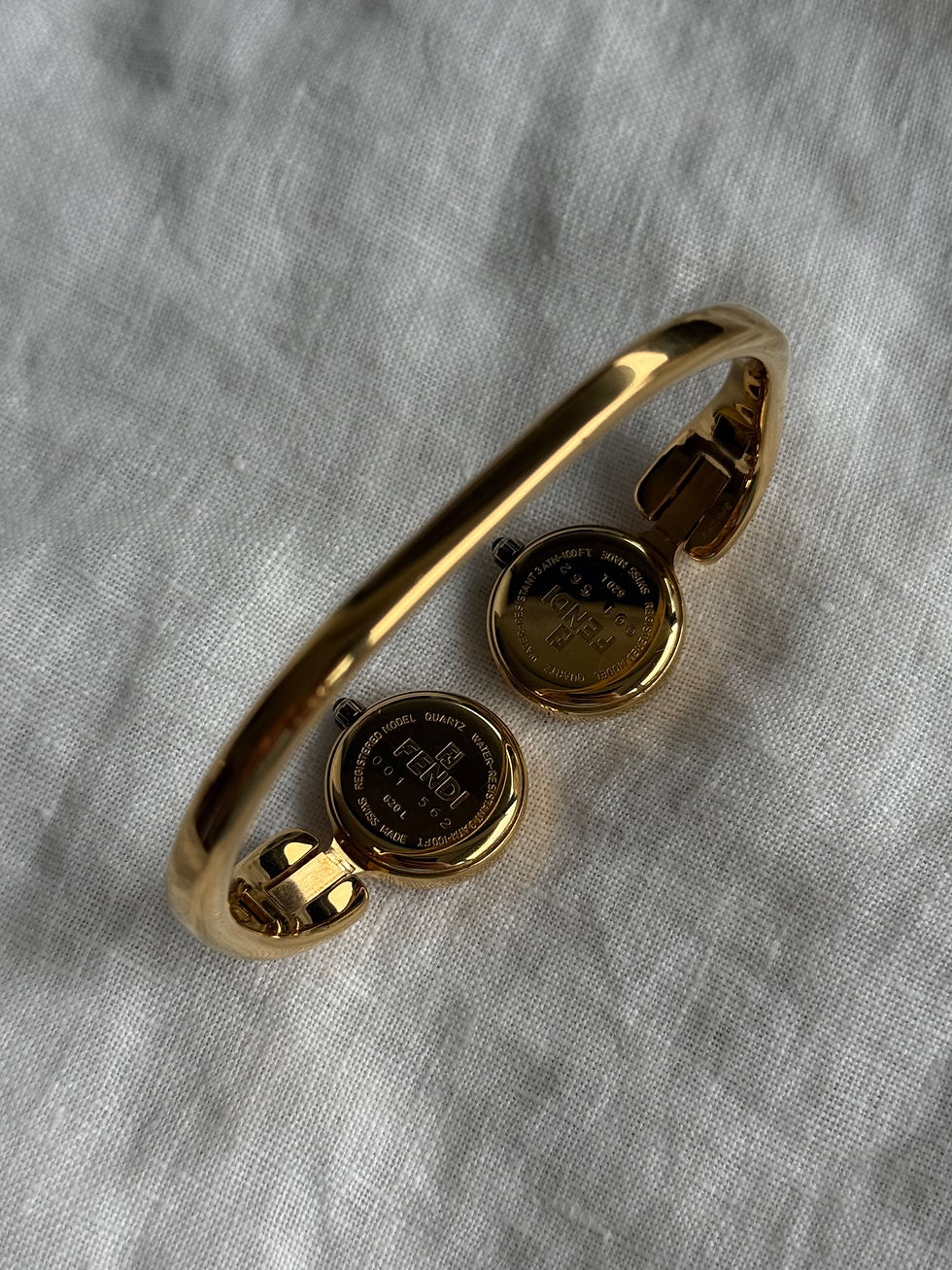 Thumbnail: Vintage Dual-Time Fendi Watch - Original Box & Papers 