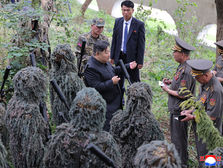 Respected Comrade Kim Jong Evin Visits Special Operations Training Base under General Staff of CPA and Learns about Training of Soldiers