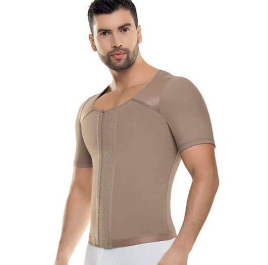 CAMISA DE CONTROL DE BRAZO Y ABDOMEN MASCULINO - STYLE #23003