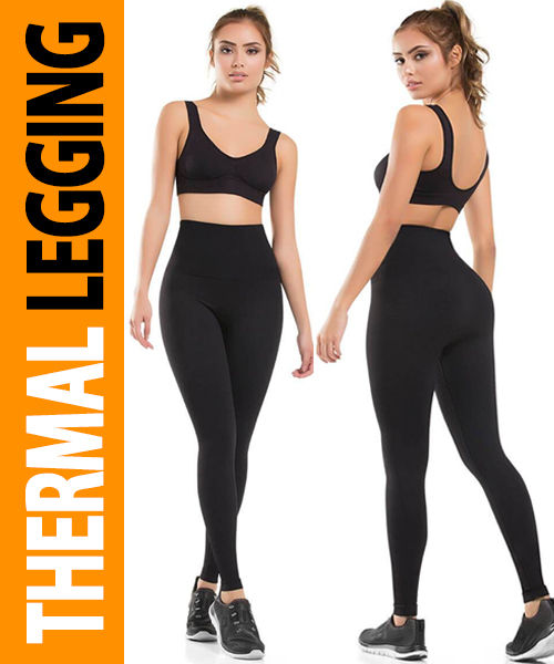 Thermal Ultra Compression and Abdomen Control Fit Legging-Style #22022