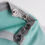 Thumbnail: Bamboo Essentials Short Sleeve Onesie In Teal With Grey Trim