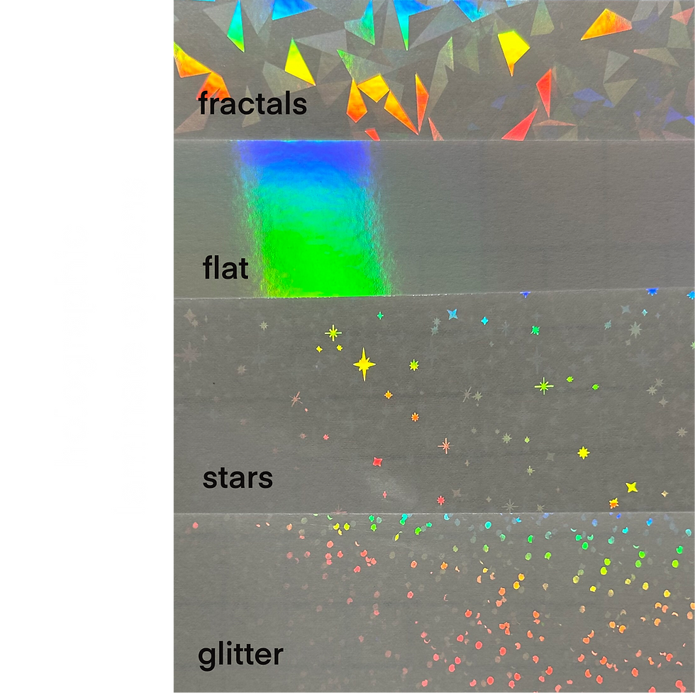 holographic laminate options