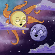 Sun and Moon, 2020, Digital Art by Arianna Foley for Indigo Sugar