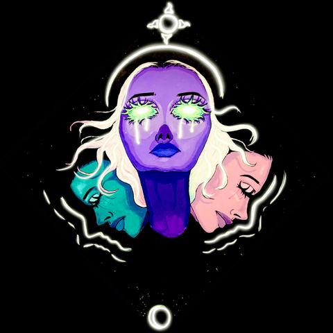 Illuminated (Illuminated), 2021, Mixed Media Painting by Arianna Foley for Indigo Sugar