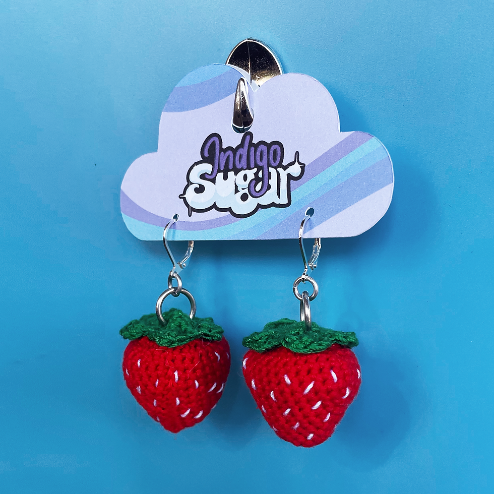 Thumbnail: Strawberry Crochet Earrings