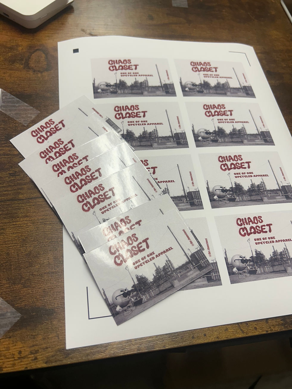 Chaos Closet stickers