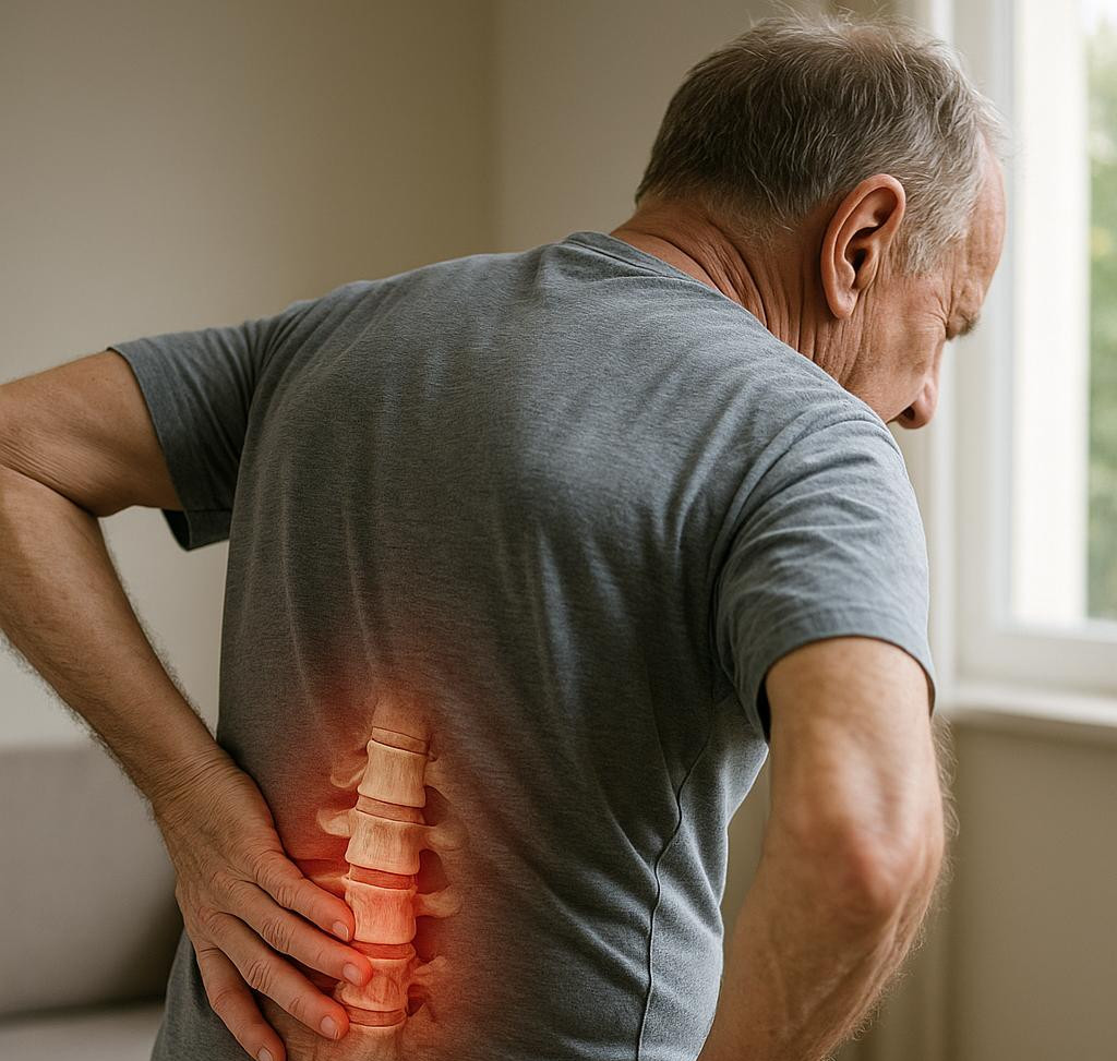 Man with back pain