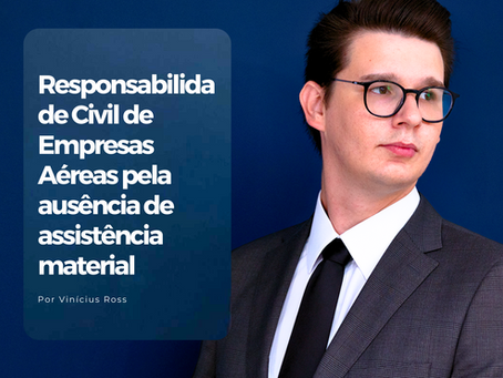 Responsabilidade Civil de Empresas Aéreas pela ausência de assistência material, Vinícius Ross