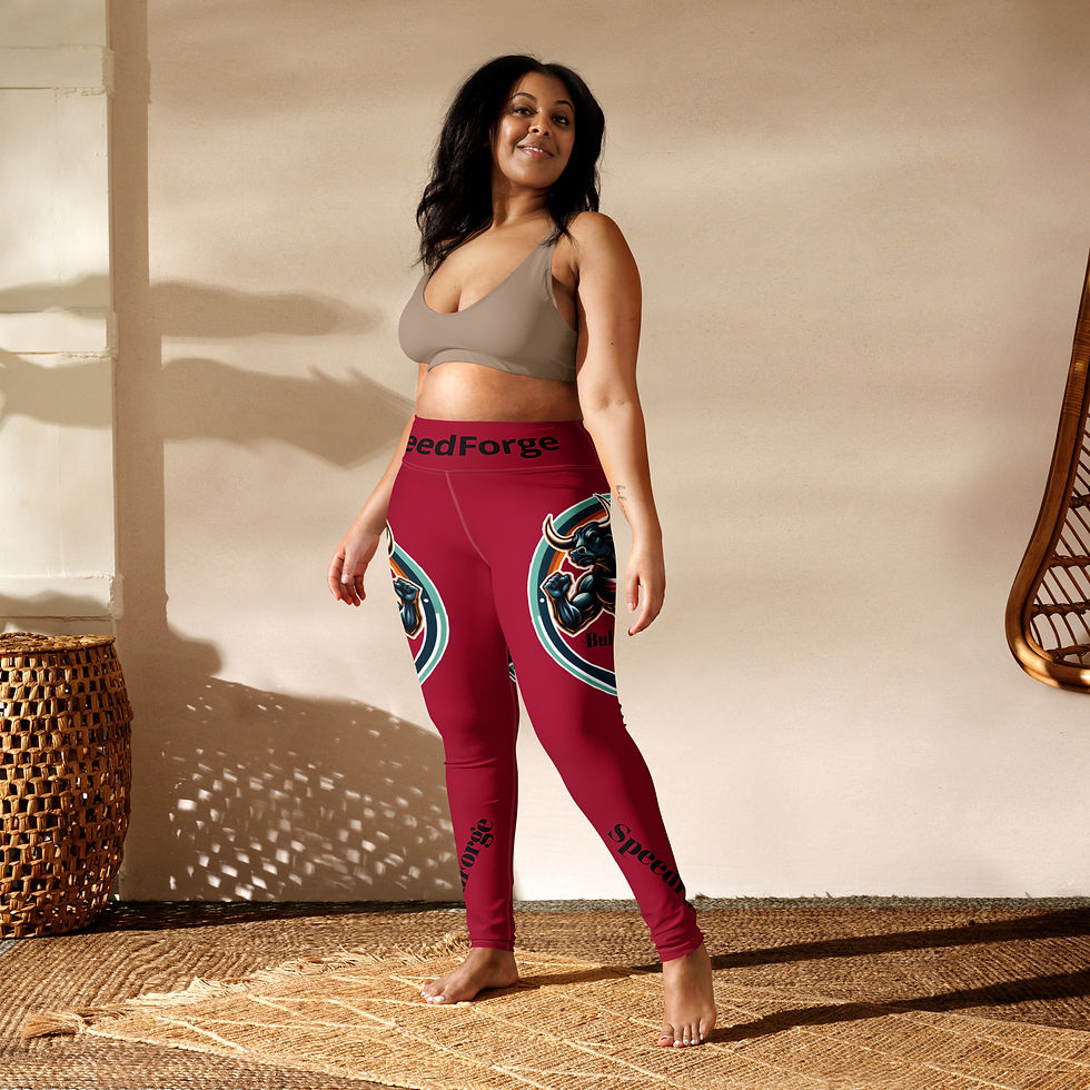 Thumbnail: Speed Forge Red Yoga Leggings