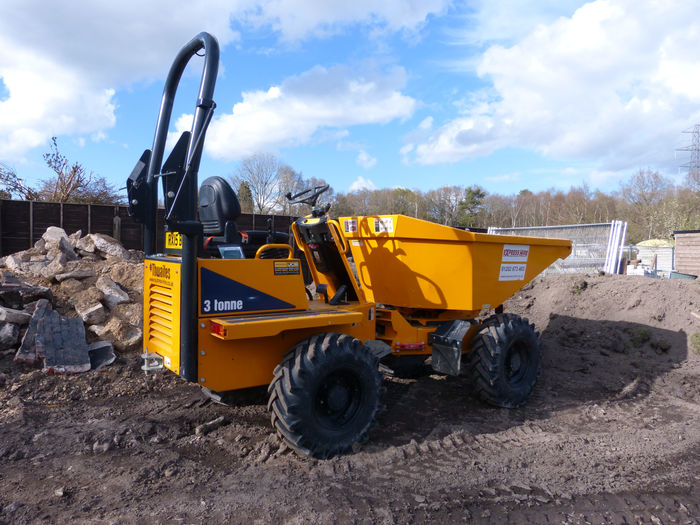 Dumper truck delivered